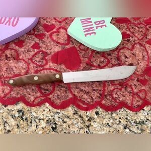 Vintage Cutco 22 Kitchen Knife with Original Brown Handle Made in USA